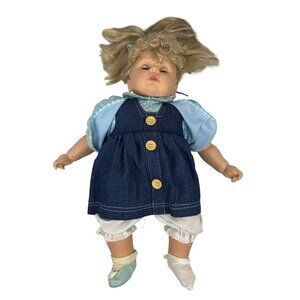 Vintage 1993 Cititoy Blonde Doll In Blue Dress & White Bloomers